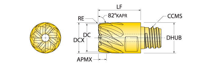 Ingersoll Series: 49L - Face & Countour Tip