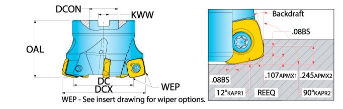 Ingersoll Series: 5G5Q 5G6Q - Hi-Feed Face Mill