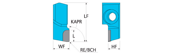 Ingersoll Series: 75° TMCPA PCD Cartridge