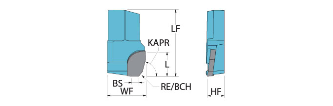 Ingersoll Series: 75° TXGPA PCD Cartridge