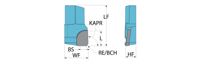 Ingersoll Series: 90° TXGPA PCD Cartridge