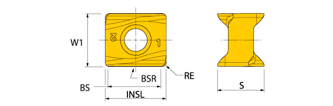 Ingersoll Series: ANED12_ML - Carbide & Cermet Inserts