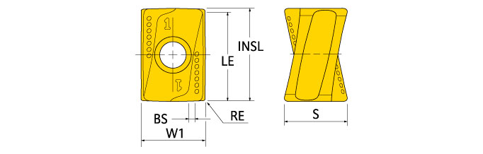 Ingersoll Series: ANHU16_FR - Insert For SS/Hi-Temps