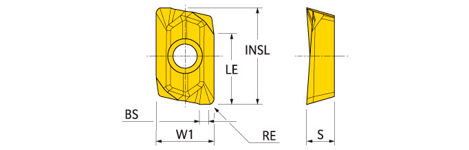 Ingersoll Series: APKT12_001 - Center Cut Insert