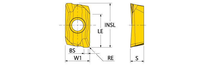 Ingersoll Series: APKT16_001 - Center Cut Insert