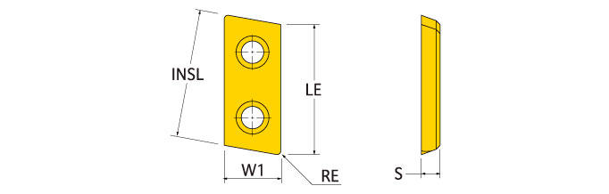Ingersoll Series: BEHW25_P - Insert For Non-Ferrous
