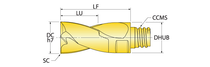 Ingersoll Series: CND - Flat Bot Drill/C'Bore