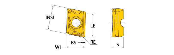 Ingersoll Series: FNCT05_AL - Insert For Aluminum