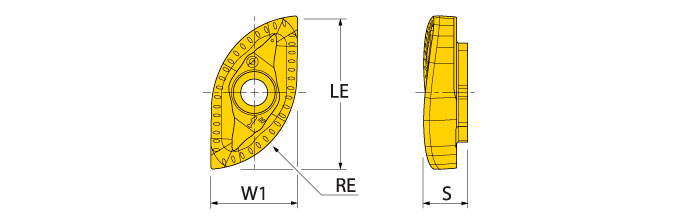 Ingersoll Series: NCET25 - Ball Nose Insert