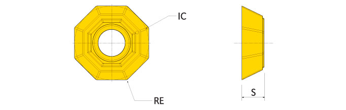 Ingersoll Series: OFCT05_P -Insert For Non-ferrous