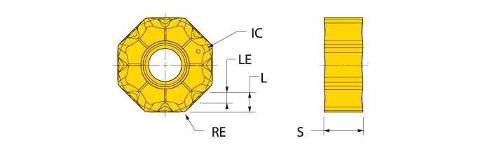Ingersoll Series: ONCU05_TN - Anti-Notch Insert