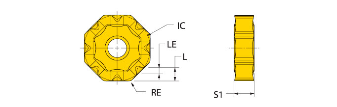 Ingersoll Series: ONCU09_TN - Anti-Notch Insert