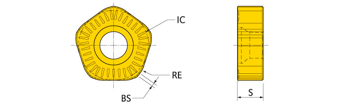 Ingersoll Series: PNCT08 - Positive Hi-Feed Insert