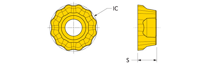 Ingersoll Series: RCLT1204M0N-CC2 12 Mm IC Round