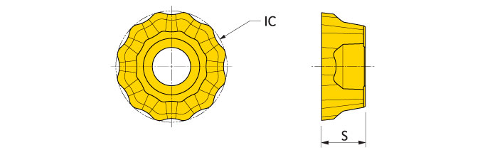 Ingersoll Series: RCLT1606M0N-CC1 16 Mm IC Round