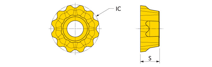Ingersoll Series: RCLT1606M0N-CP 16 Mm IC Round