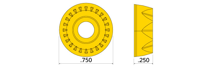 Ingersoll Series: RCLT19 .750" IC Round