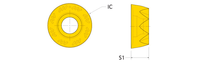 Ingersoll Series: RJLT1204MONLL 12 Mm IC Round