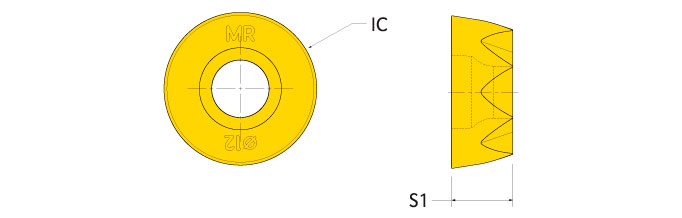 Ingersoll Series: RJLW1304MOTN .500" IC Round