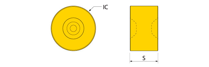 Ingersoll Series: RNGX_T6 .500" IC Round