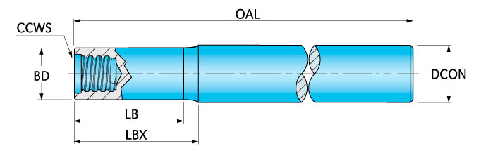 Ingersoll Series: S*T*CA - Carbide Shank Necked