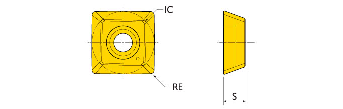 Ingersoll Series: SEHT13_P - Insert For Non-Ferrous
