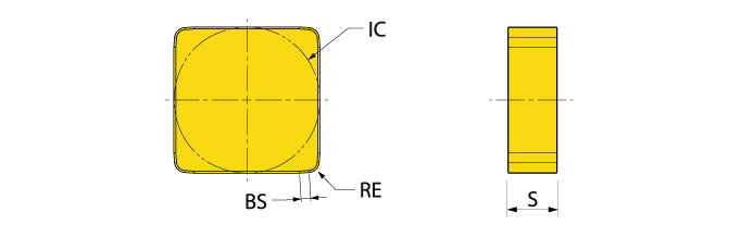 Ingersoll Series: SNCN11 - Flat Top Insert
