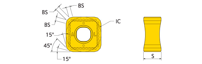 Ingersoll Series: SNGU12_P - Insert For Non-Ferrous