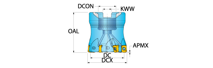 Ingersoll Series: TG1V - Hi-Feed Face Mill