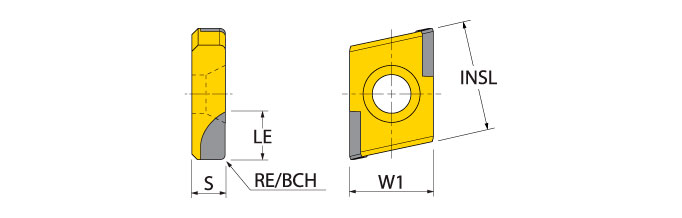 Ingersoll Series: TRGPA 75° Mills Larger Than Ø2.00"