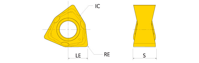 Ingersoll Series: WNCU04_P - Insert For Non-Ferrous