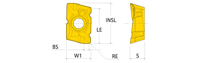 Ingersoll Series: ZOMT09 - Insert With Chip Splitters