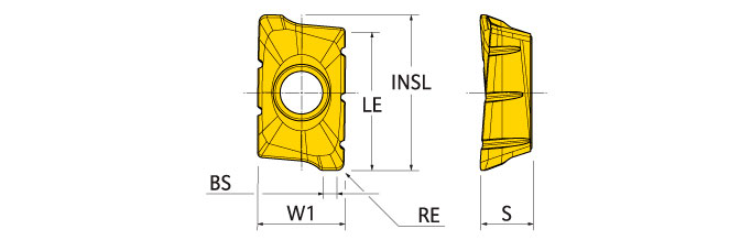 Ingersoll Series: ZOMT12 - Insert With Chip Splitters