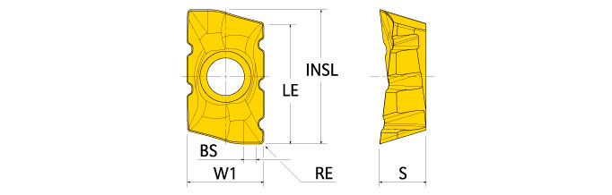 Ingersoll Series: ZOMT13 - Insert With Chip Splitters