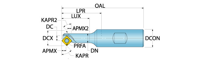 Ingersoll Series: 15_1E - Front-Back Chamfer Mill (Metric)