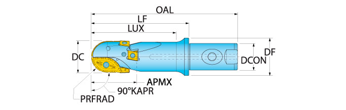 Ingersoll Series: 1BW7 2BW3Z - Roughing Ball Nose End Mill