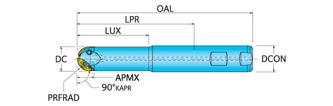 Ingersoll Series: 1TW7 1TW8 - Roughing Ball Nose End Mill