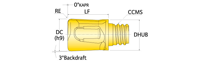 Ingersoll Series: 45V-P - Flat Bottom Plunge/Spot For Aluminum