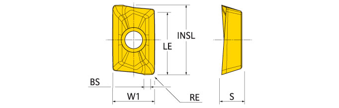 Ingersoll Series: APKT12_HS - Insert For SS/Hi-Temp/Ti