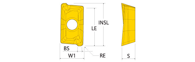Ingersoll Series: APKT16_HS - Insert For SS/Hi-Temp/Ti