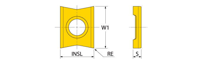 Ingersoll Series: IXH412 For 3VJ4V 0.250" Width Slotters