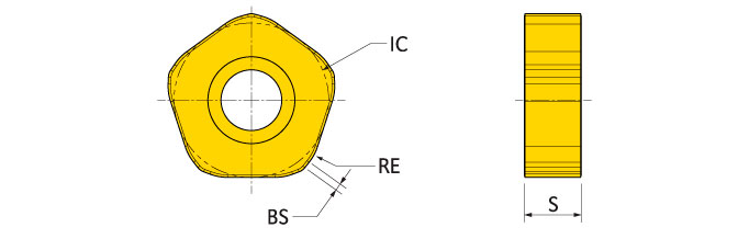 Ingersoll Series: PNCQ08_ZNTN - Flat Top Hi-Feed Insert