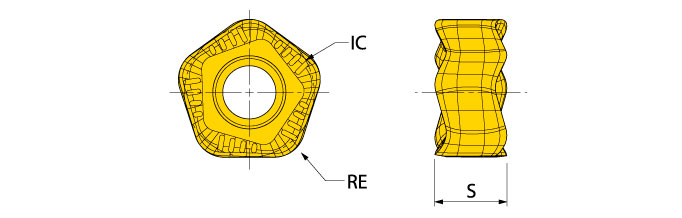 Ingersoll Series: PNCU05_ML - Insert For SS/Hi-Temp/Ti