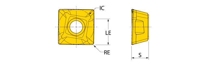 Ingersoll Series: SDMT12_HS - Insert For SS/Hi-Temp/Ti