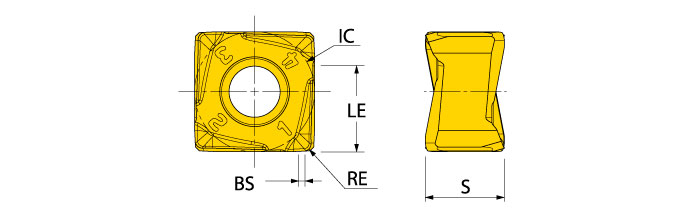 Ingersoll Series: SQXU12_M - Positive Partial Shoulder