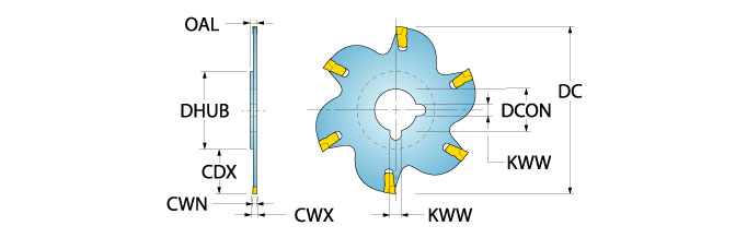 Ingersoll Series: TSC_A - 2.0 Mm Thin Slitter (Integral Hub)