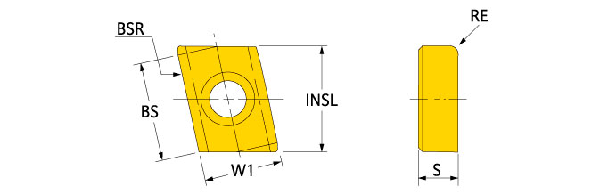 Ingersoll Series: YDA323: Carbide & Cermet Finishing Inserts