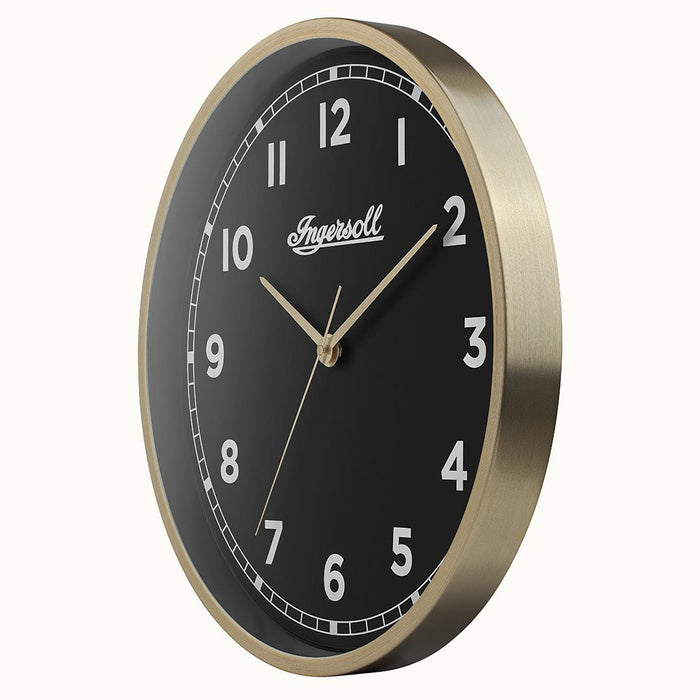 Ingersoll 1892 IC002GB INGERSOLL QUARTZ 45CM WALL CLOCK - GOLD/WHITE