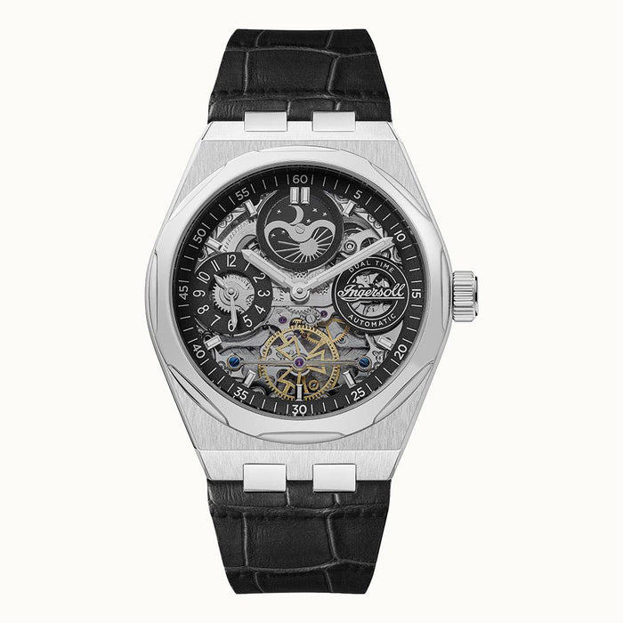 ingersoll 1892 THE BROADWAY DUAL TIME AUTOMATIC I12903