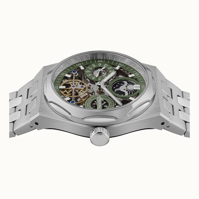 Ingersoll 1892 THE BROADWAY DUAL TIME AUTOMATIC WATCH I12905